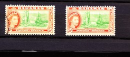 Bahamas, 1954, SG 214, Mint Hinged & Used (different Shades) - 1859-1963 Crown Colony