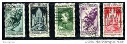 VATICAN 1936  Exposition De La Presse Catholique  5 Valeurs Oblit Y Compris Le 75 Cent. Sass 47-51 Mi Nr 51-5 - Used Stamps