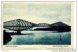 Le Pont De Québec  Vers 1925  Écrite Au Dos - Québec - La Cité