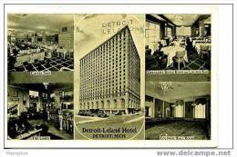 MI DETROIT  Detroit-Leland Hotel  Mint - Autres & Non Classés