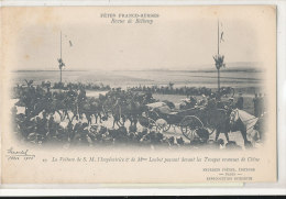 R R 182 /      C P A - BETHENY    (51)  FETES FRANCO RUSSES -  REVUE DE BETHENY  - LA VOITURE DE S .M. L'IMPERATRICE  DE - Bétheny