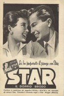 # DOPPIO BRODO STAR Muggiò Gallina Blanca 1950s Advert Pubblicità Publicitè Reklame Food Broth Bouillon Broth Bruhe - Afiches