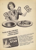 # DOPPIO BRODO STAR Muggiò Gallina Blanca 1950s Advert Pubblicità Publicitè Reklame Food Broth Bouillon Broth Bruhe - Afiches