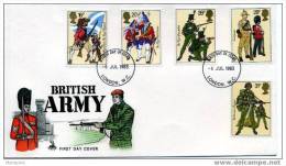 FDC Armée Britannique 1983  Non Adressé - 1981-1990 Em. Décimales