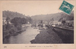 CPA 23 @ CHAMBON @ Le Vieux Pont Sur La Voueize En 1910 @ - Chambon Sur Voueize
