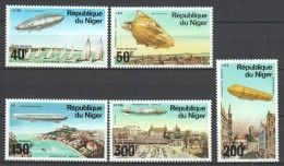 Niger 1976 Mi 522-525  MNH - Zeppelins
