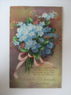 AK/Bildpostkarte 1933 Blumenstrauß "Herzlichen Glückwunsch Zum Muttertag" HWB Ser 4687 Import "Werdet Rundfunkteilnehmer - Fête Des Mères