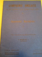 Appareils Sanitaires/ Compagnie Anglaise/The Paris Earthenware C° Ltd/INVICTA/1930        CAT52 - Cataloghi