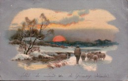 ISLANDE/ SOLEIL DE MINUIT/ CHROMOLITHOGRAPHIE/ Réference 4156 - IJsland