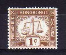 Hong Kong - 1931 - 1 Cent Postage Due (Sideways Watermark) - MH - Postage Due