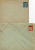 FRANCE 2 ENTIERS POSTAUX DIFFERENTS - Standard Covers & Stamped On Demand (before 1995)