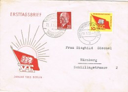 7463. Carta ROTHENKIRCHEN (Alemania DDR) 1963. Parteitag Der SED - Briefe U. Dokumente