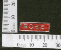 India 1950's Rose French Print Vintage Perfume Label Multi-colour # 3968 - Etiquettes