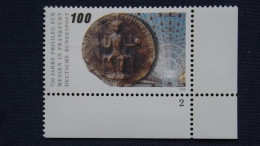 Deutschland Bund 1452 Yt 1284 Eckrand Mit Formnummer 2 **/mnh, Siegel Kaiser Friedrichs II. (1240), Messe Frankfurt - Other & Unclassified