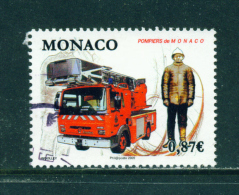 MONACO - 2009  Firefighters  87c  Used As Scan - Used Stamps