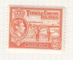 KING GEORGE VI - 1938 - Turks And Caicos