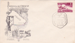 Argentina  1956  Chaco Province   FDC - FDC