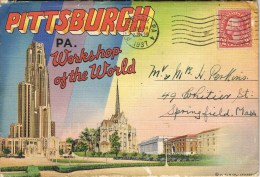 7491. Paquete Postal Souvenirs PITTSBURG 8pennsylvania), Fechador Pittsburg 1937 - Pittsburgh