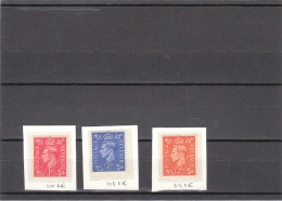 GRAN BRETAGNA 1937 EFFIGIE GIORGIO VI COLORI - COLORI PIU´ CHIARI -FILIGRANA CORICATA - INTEGRI - Unused Stamps