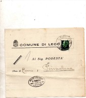 1944 LETTERA CON ANNULLO LECCO - Poststempel