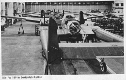 LUFTWAFFE Aviation Militaire Avion Fw 189 Ateliers De Construction - 1939-1945: II Guerra