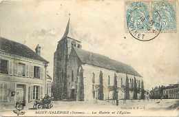 Yonne -ref Bis- A242- Saint Valerien -st Valerien - La Mairie Et L Eglise - - Saint Valerien