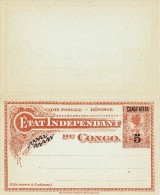 A27 - Entier Postal Du Congo Avec Réponse Payée - Belgian Congo Old Mint Double Postal Stationery Postcard. - Entiers Postaux