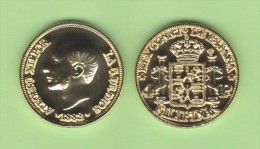 SPAIN / ALFONSO XII  FILIPINAS (MANILA)  4 PESOS  1.882  ORO/GOLD  KM#151  SC/UNC  T-DL-10.765 COPY  Cana. - Provincial Currencies