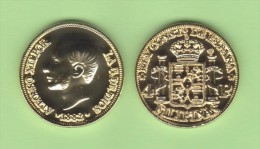 SPANJE / ALFONSO XII  FILIPINAS (MANILA)  4 PESOS  1.882  ORO/GOLD  KM#151  SC/UNC  T-DL-10.765 COPY  Holan. - Provincial Currencies