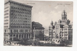 BT17328 Union Bank Of Canada City Hall Winnipeg  Canada Scan Front/back Image - Winnipeg