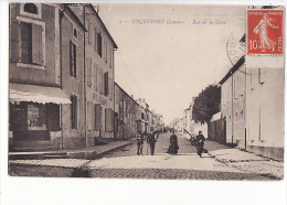 Carte 1910 ROQUEFORT / RUE DE LA GARE - Roquefort