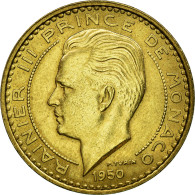 Monnaie, Monaco, Rainier III, 50 Francs, Cinquante, 1950, SUP, Aluminum-Bronze - 1949-1956 Old Francs