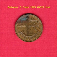 BARBADOS   5  CENTS  1989  (KM # 11) - Barbados