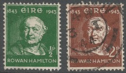 Ireland. 1943 Centenary Of Announcement Of Discovery Of Quaternions. Used Complete Set - Used Stamps