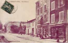 42 - LOIRE - Saint Germain Laval - Rue Nationale - Carte Animée - - Saint Germain Laval