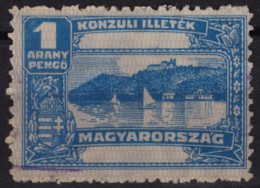 1931-1936 Hungary, Ungarn, Hongrie - Consular Revenue Stamp - 1 A.P - Balaton Tihany - Fiscaux