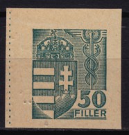1944 Hungary - FISCAL BILL Tax CUT - Revenue Stamp -  50 F - Fiscaux
