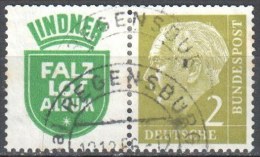 Germany BRD 1956  Zusammendruck Mi.W 9 Gestempelt / Used - Se-Tenant