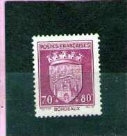 1941 - ARMOIRIES DE VILLE (1)  Mi No 541 Et Yv No 529  BORDEAUX - Used Stamps