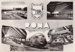 ROMA  /   La Stazione Ferroviaria Roma Termini In Vedutine _ Viaggiata - Stazione Termini
