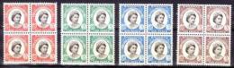 Bahamas, 1959, SG 217 - 220, 4 Blocks Of 4, MNH - 1859-1963 Crown Colony