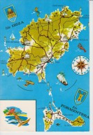 (AKW516) FORMENTERA E IBIZA. MAPA. MAP. MAPE - Formentera