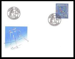 Estonia 1994 Postmark 27.02. Closed Olympic Games In Lillehammer SB Skiing - Winter 1994: Lillehammer