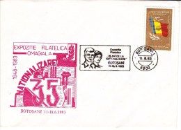 Romania  , Roumanie , 35 Years After Nationalization , 1983  , Coat  , Flag  , Special Cancell - Postmark Collection