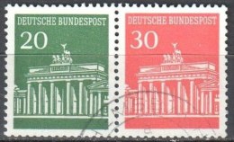 Germany BRD 1968  Zusammendruck Mi.W 28 Gestempelt / Used - Se-Tenant