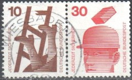 Germany BRD 1972  Zusammendruck Mi.W 29 Gestempelt / Used - Se-Tenant
