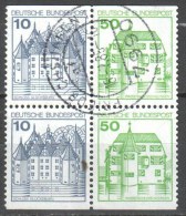 Germany BRD 1980  Zusammendruck Mi. W 69/W 70 Gestempelt / Used - Se-Tenant