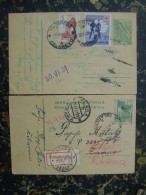 2 Dopisnice-Red Cross-traveled-1959/61   (2474) - Briefe U. Dokumente