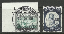 DENMARK Dänemark Danmark 2 Stamps With Nice Cancels - Gebruikt
