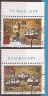 1992  2534-35  EUROPA JUGOSLAVIJA AMERIKA 500 ANNIVERSARY SHIP PINTA  NINA KOLUMBO USED - Used Stamps